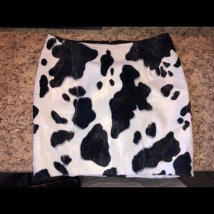 Cow Mini Skirt